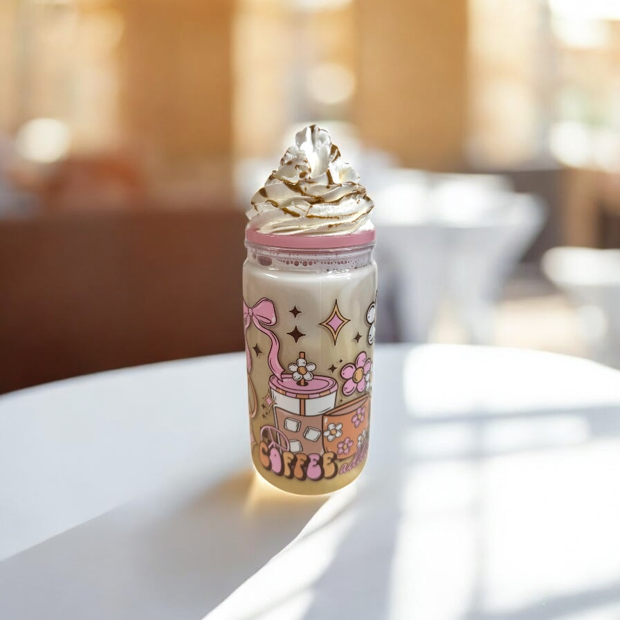 16 oz Acrylic Snow Globe – Coffee Addict