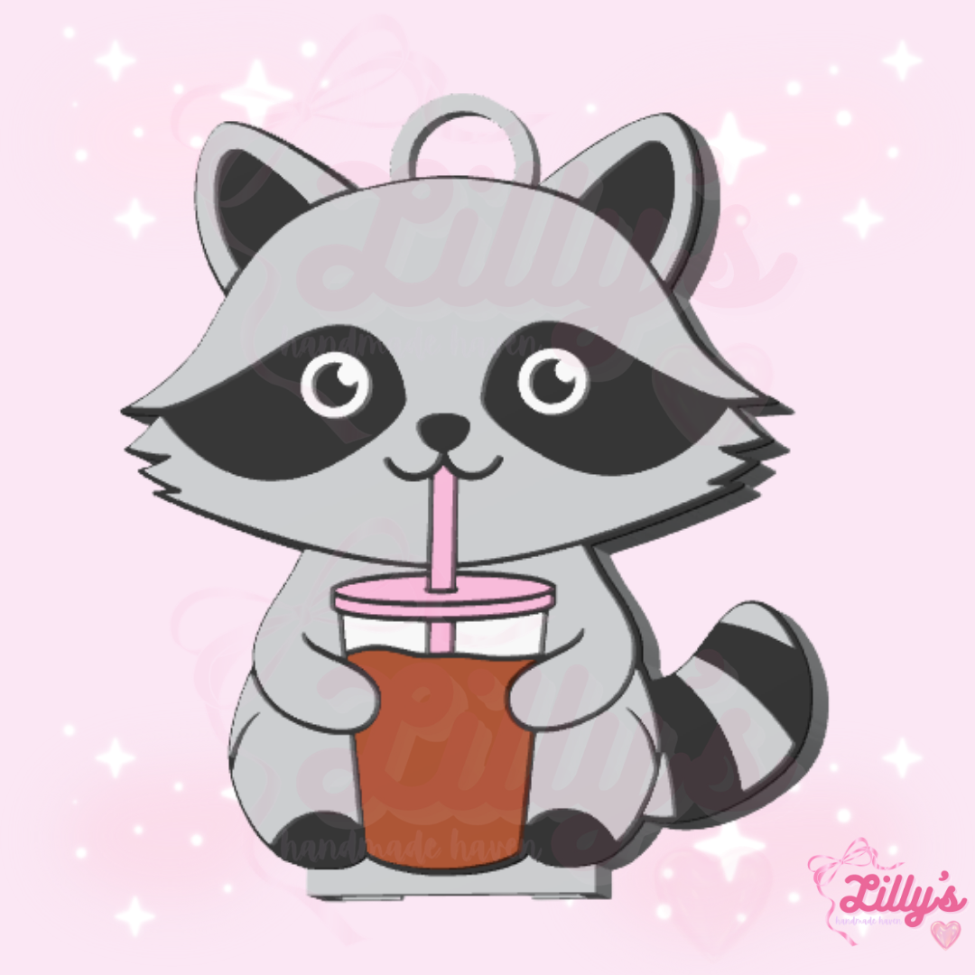 Raccoon Can Opener Keychain