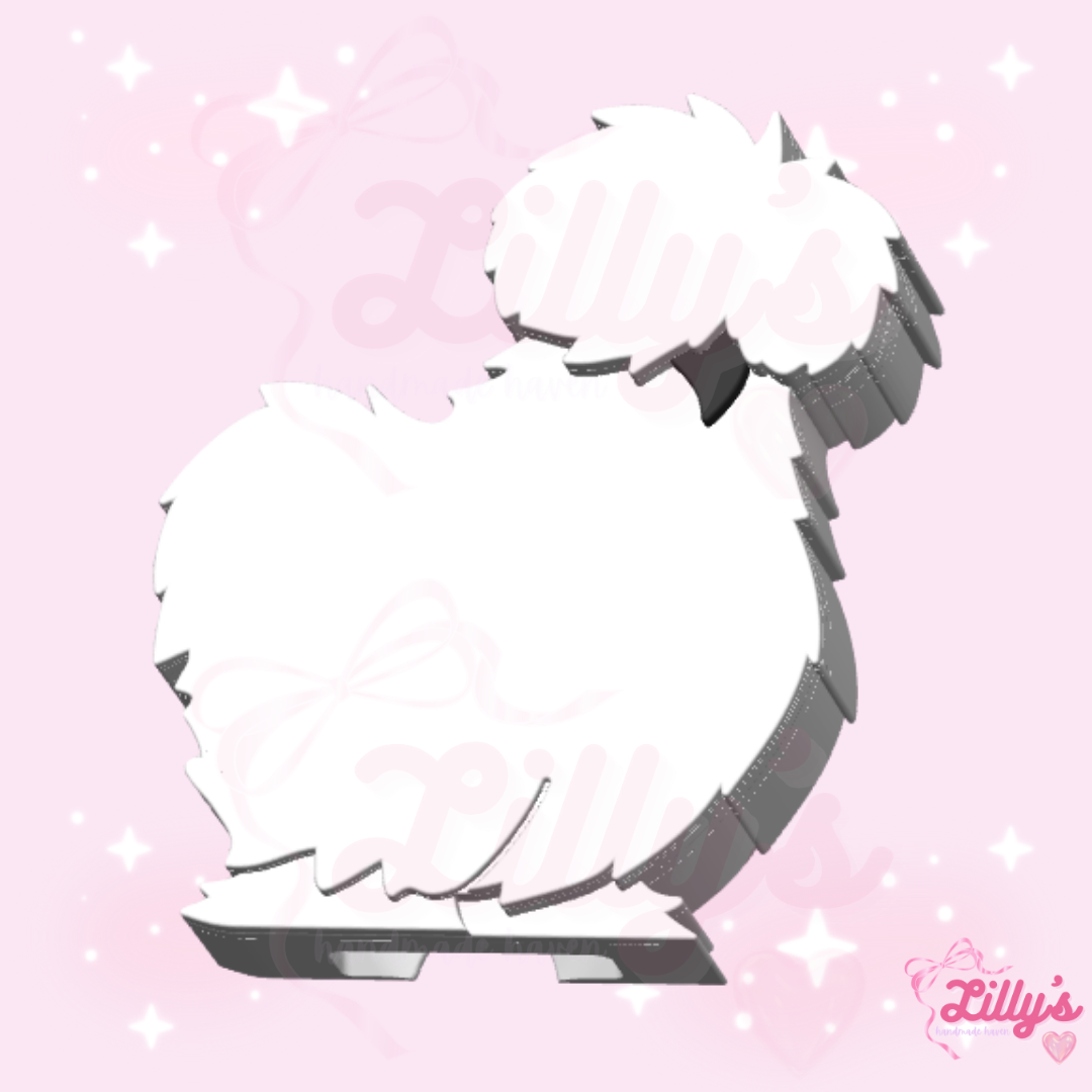 Silkie Chicken Can Opener Keychain