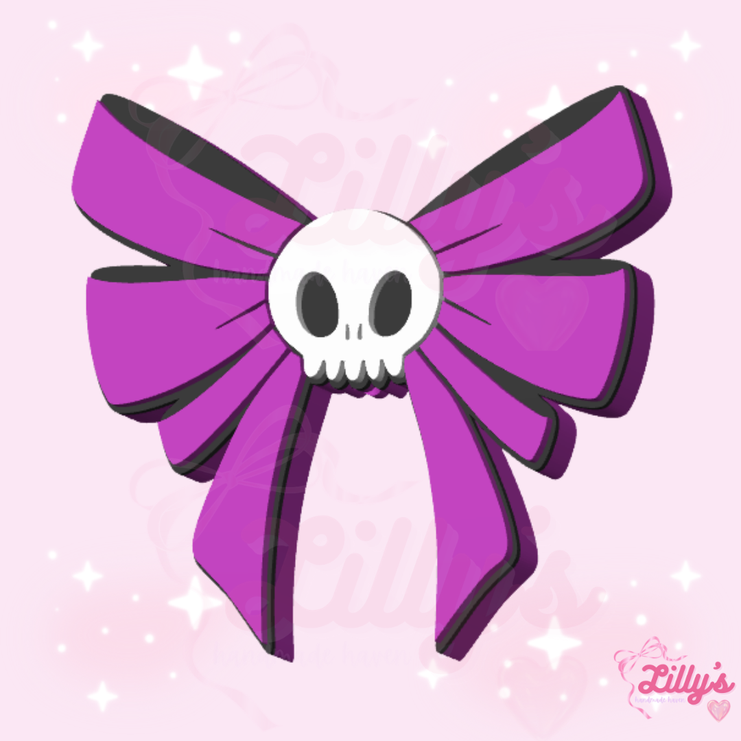 Bow with Skull Pen Topper