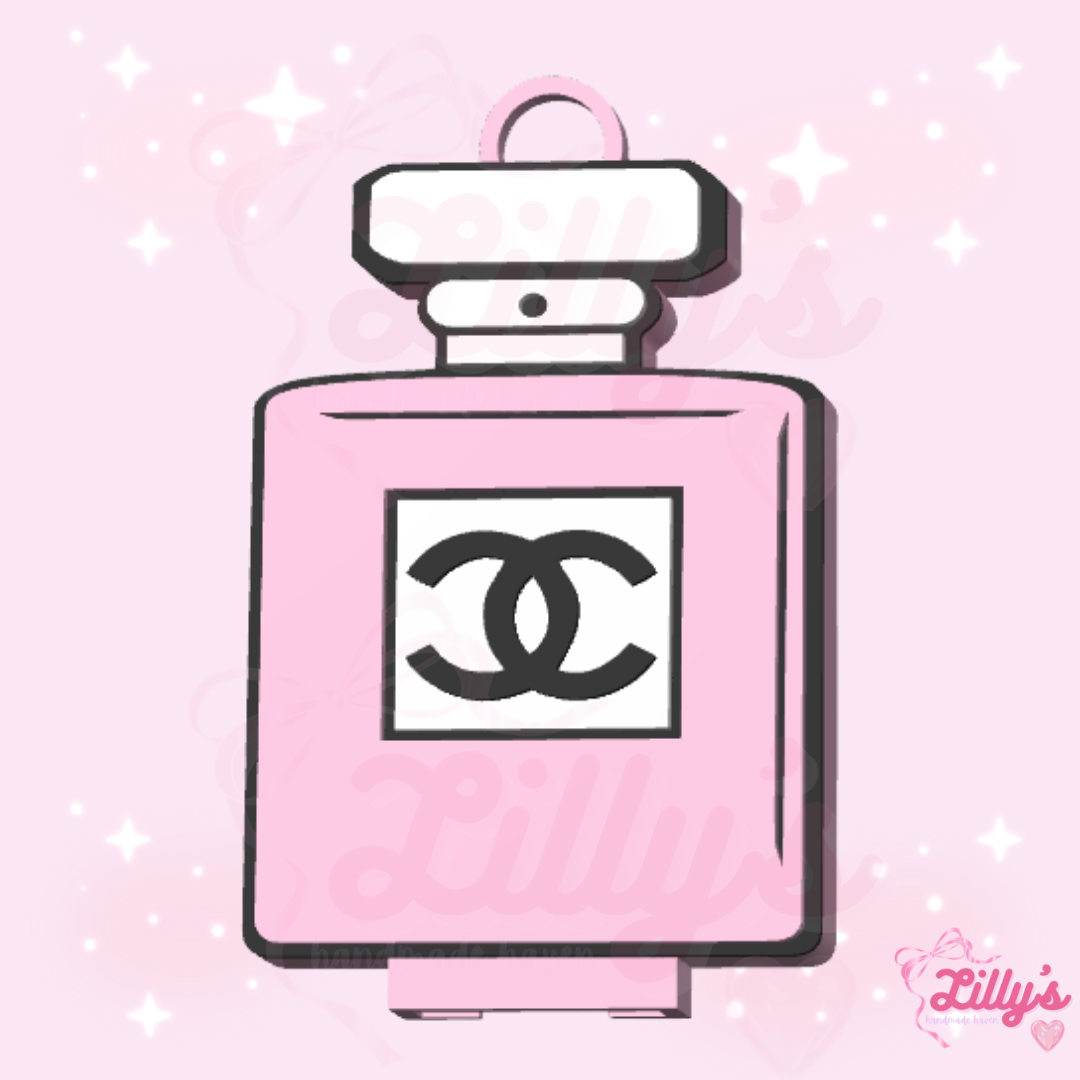 Perfume Bottle Designer Can Opener Keychain