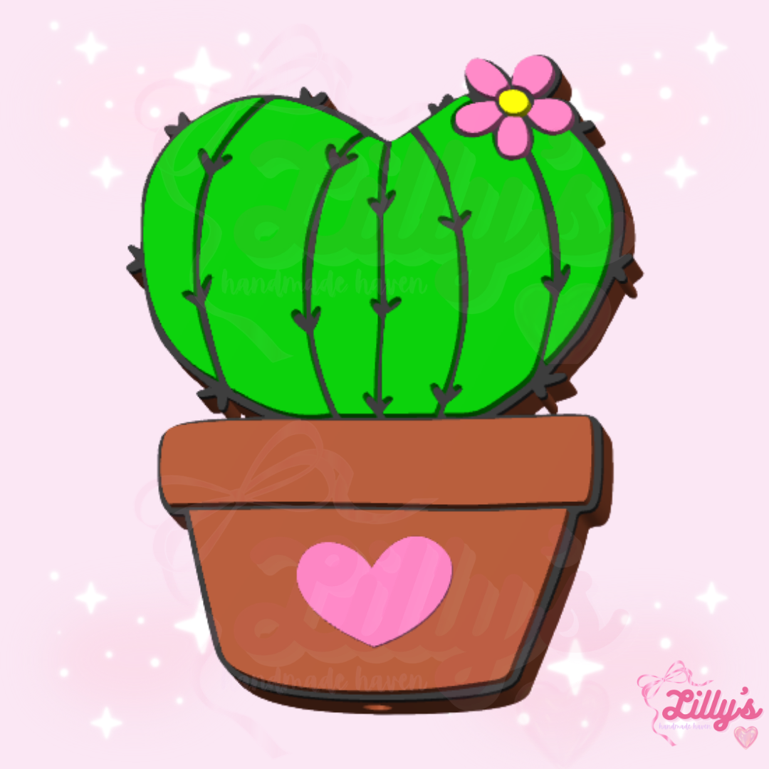 Cactus Heart Pen Topper
