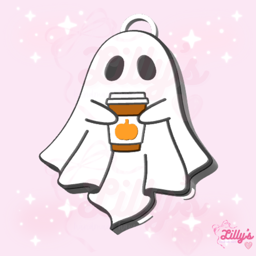 Pumpkin Spice Ghost Can Opener Keychain