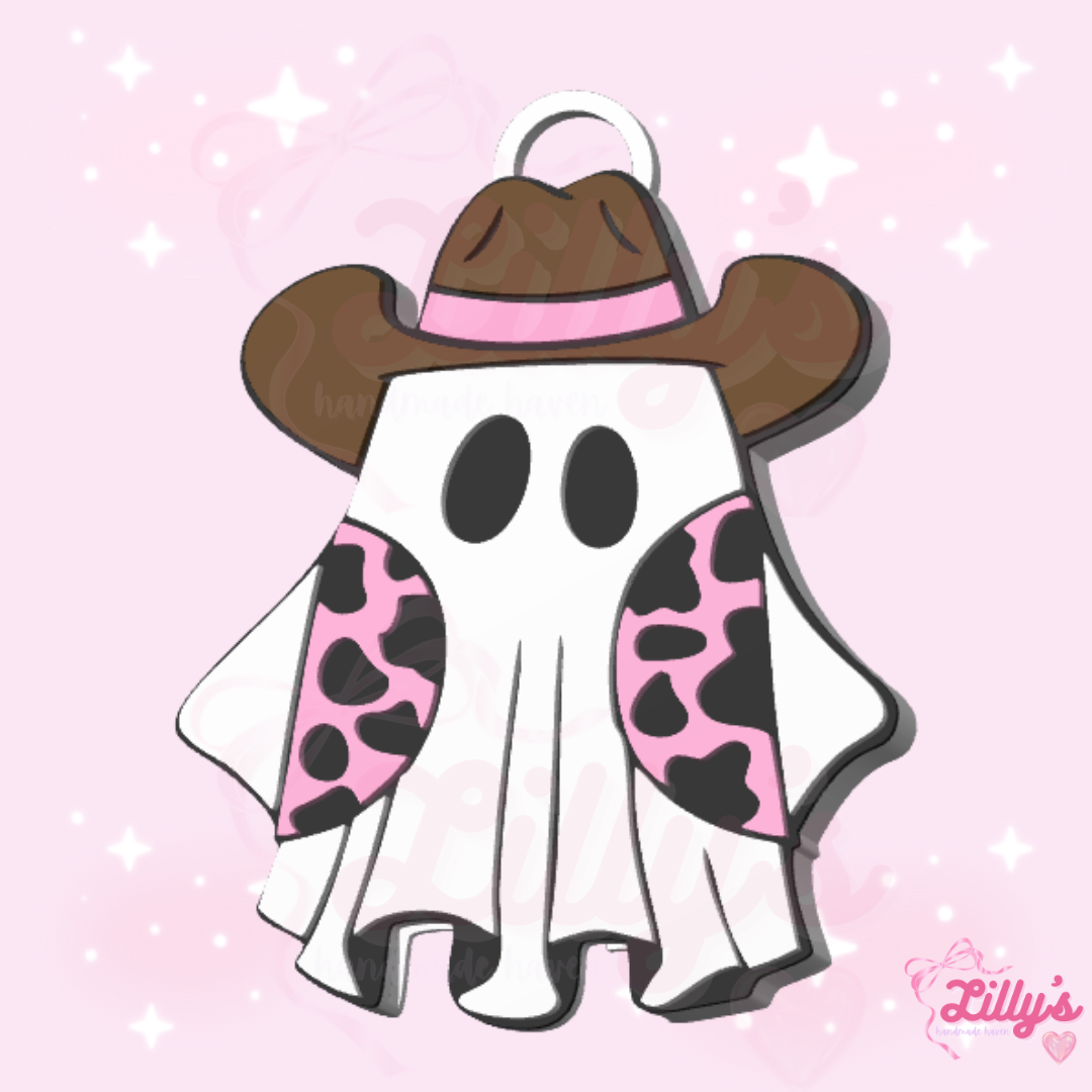 Ghost Cowboy Can Opener Keychain