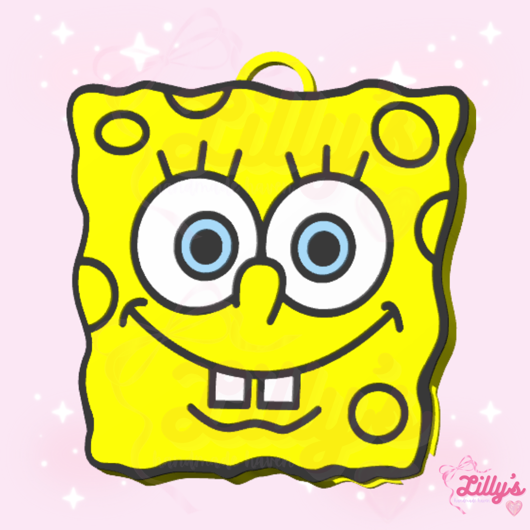 Sponge Guy Can Opener Keychain