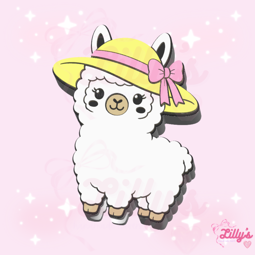 Cute Llama Straw Topper
