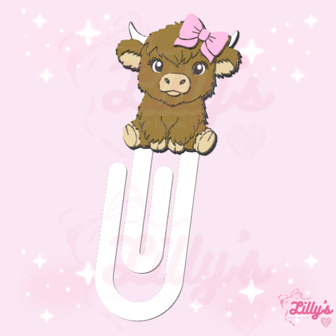 Highland Cow #2 Jumbo Paper Clip