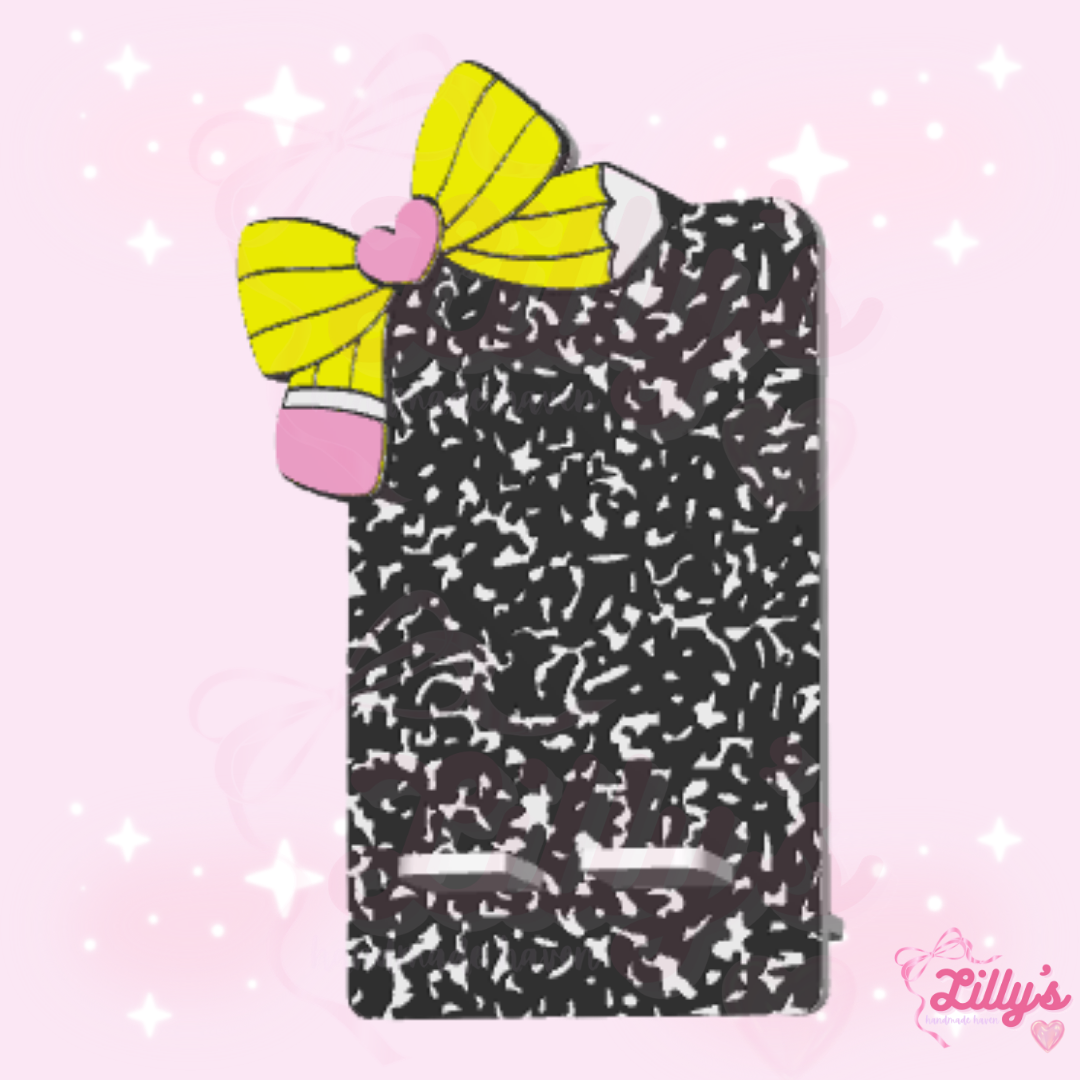 Pencil Bow Composition Phone Holder