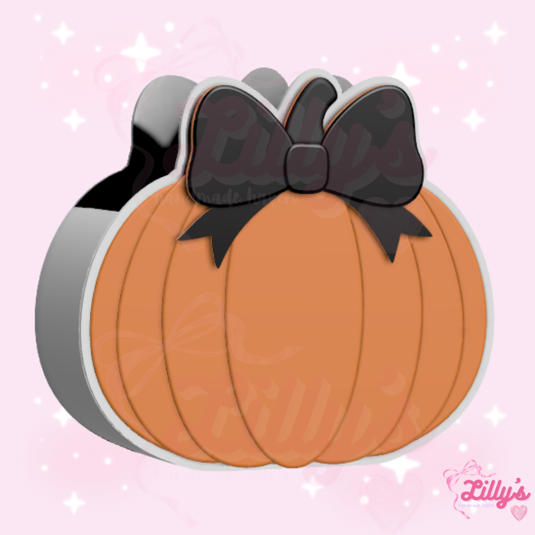 Pumpkin with Bow Pen/Makeup Brush Holder