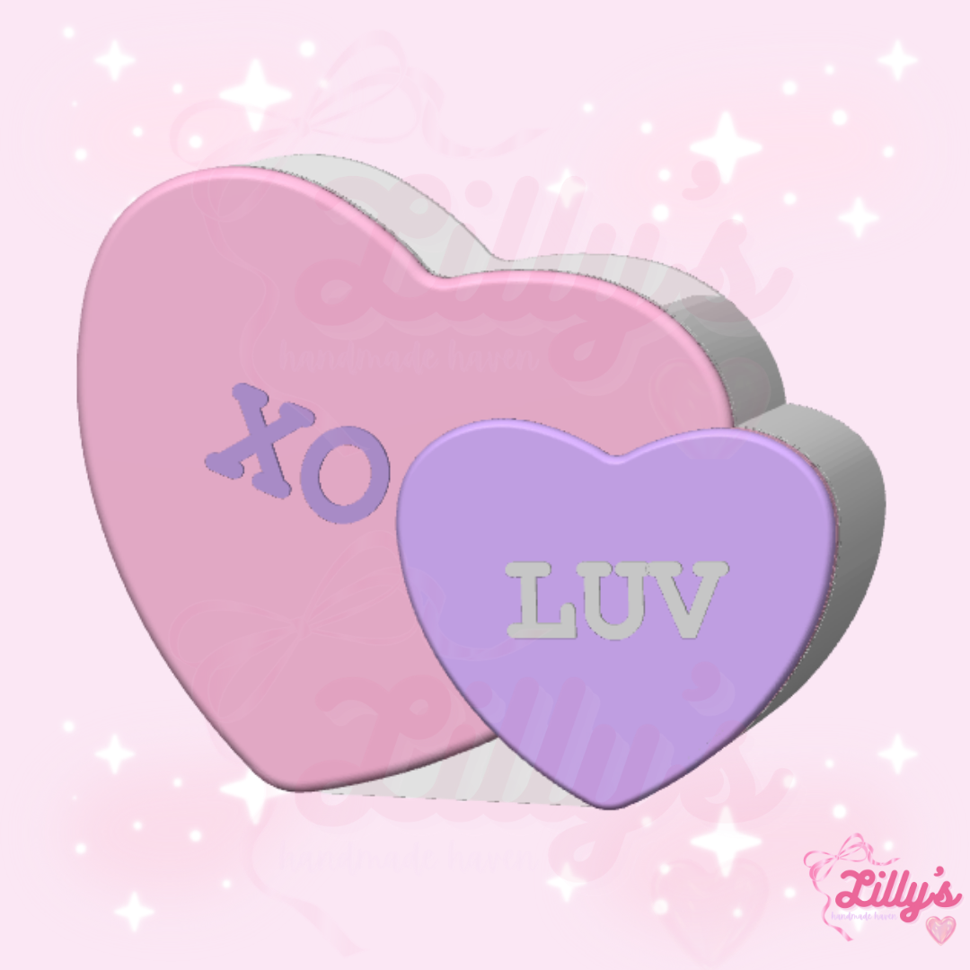 XO/LUV Hearts Pen/Makeup Brush Holder