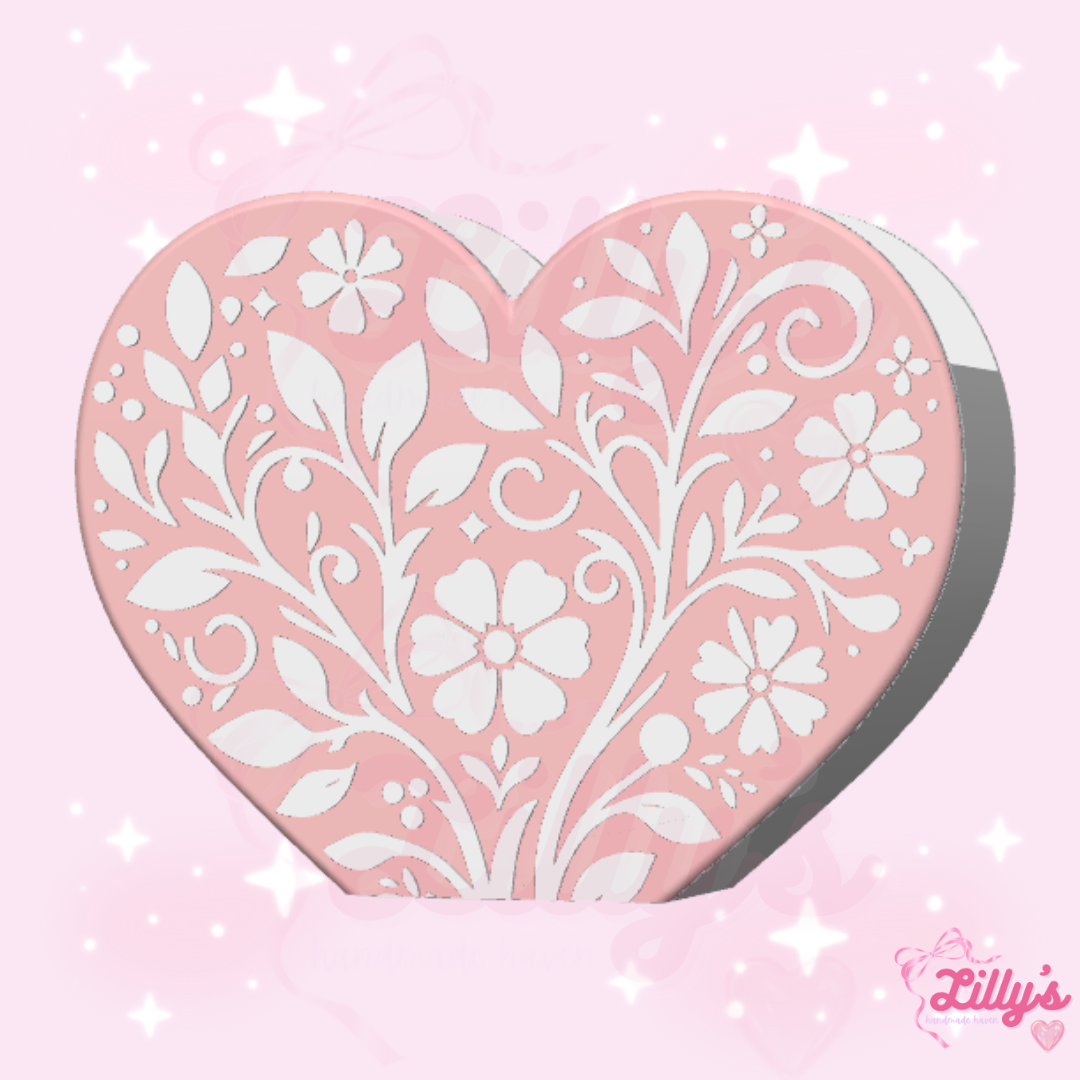 Heart Motif Pen/Makeup Brush Holder