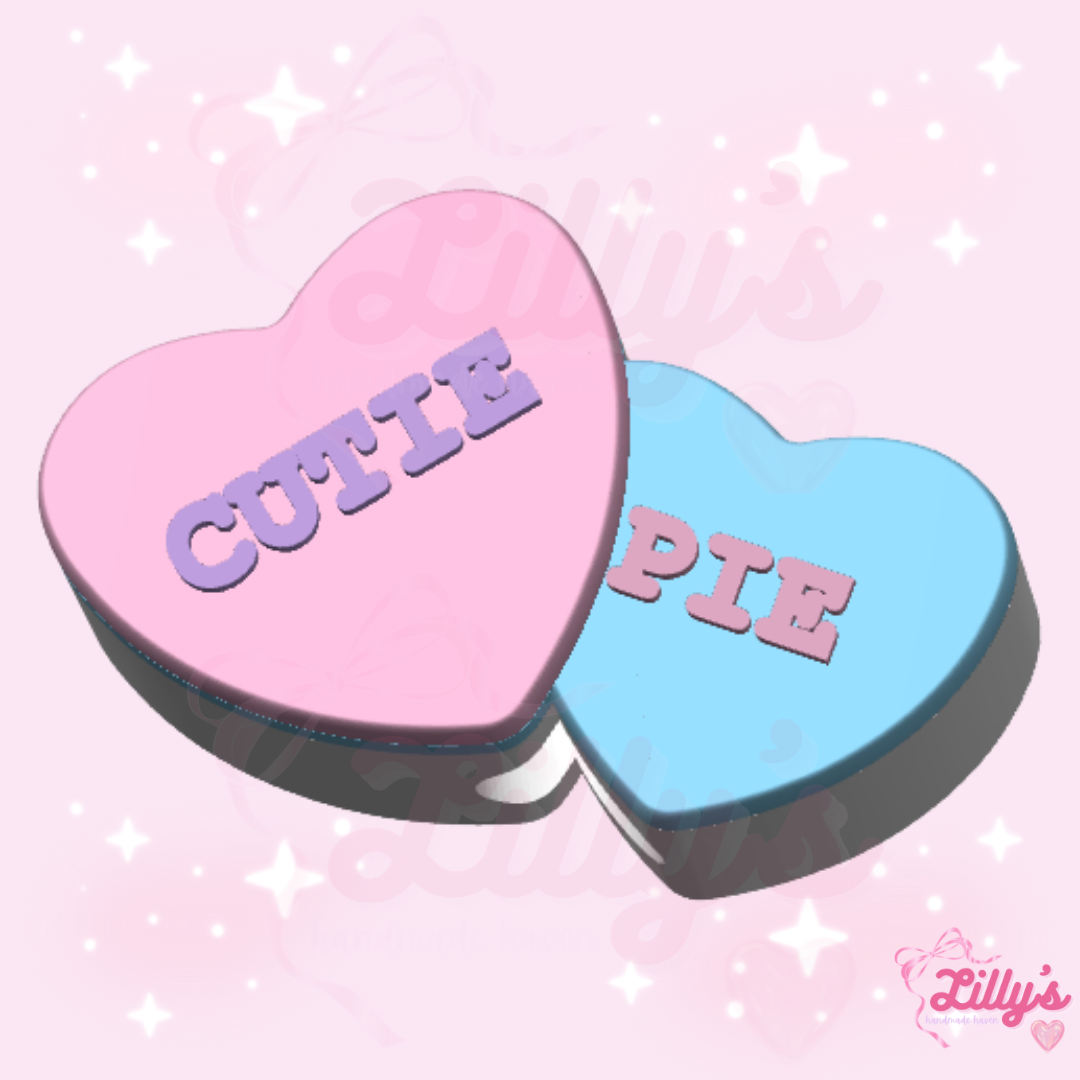 Cutie Pie Conversation Hearts Straw Topper