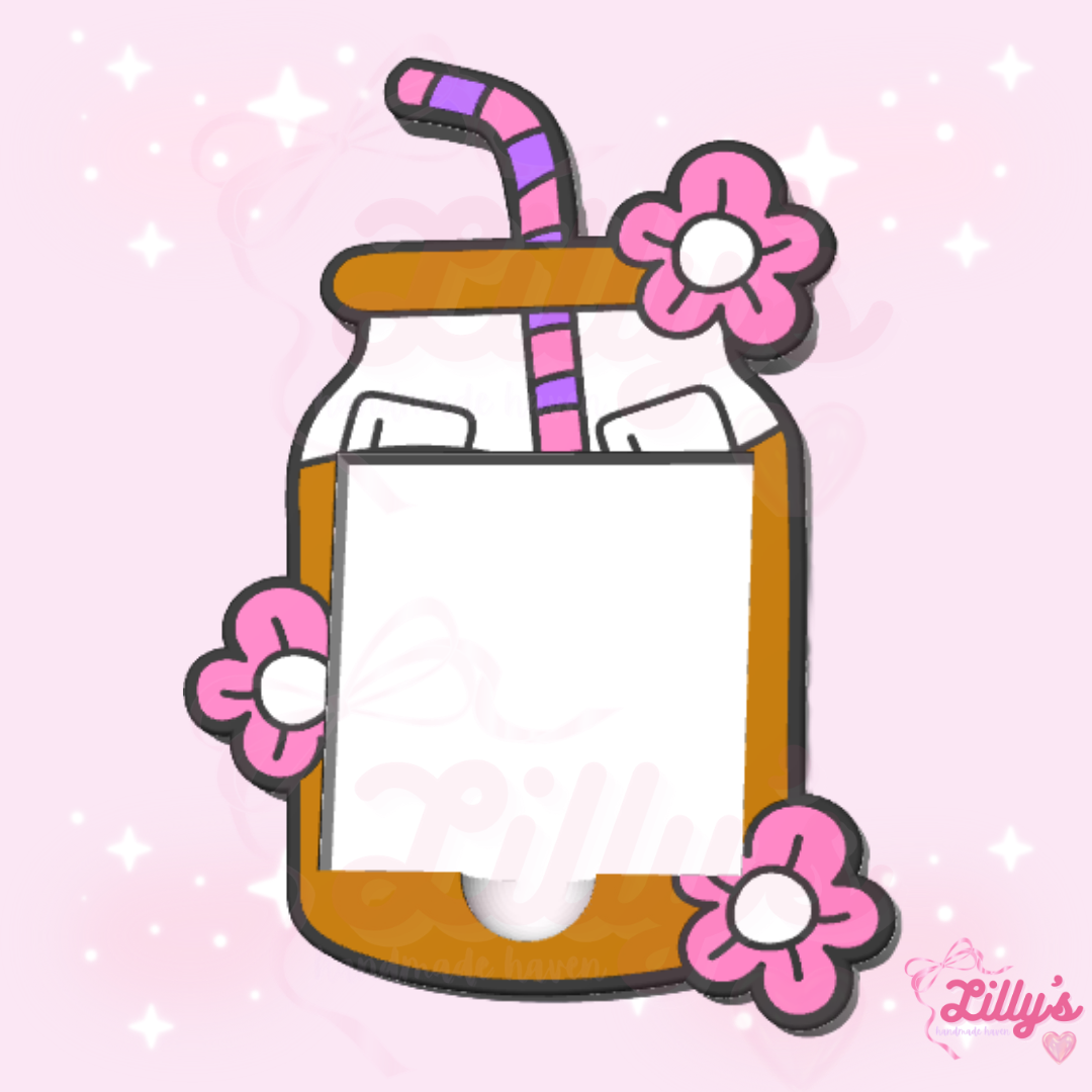 Mason Jar Coffee Sticky Note Holder