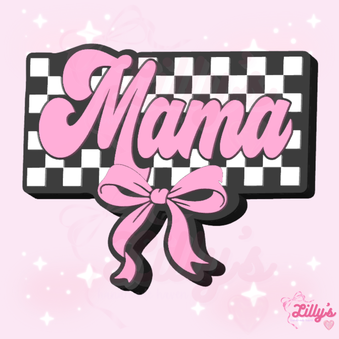 Checkered Mama Pen Topper
