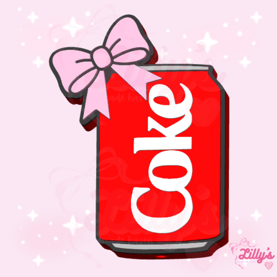 Red Soda with Bow #1 Pen Topper