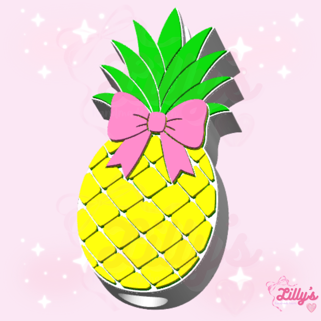 Pineapple Bow Straw Topper