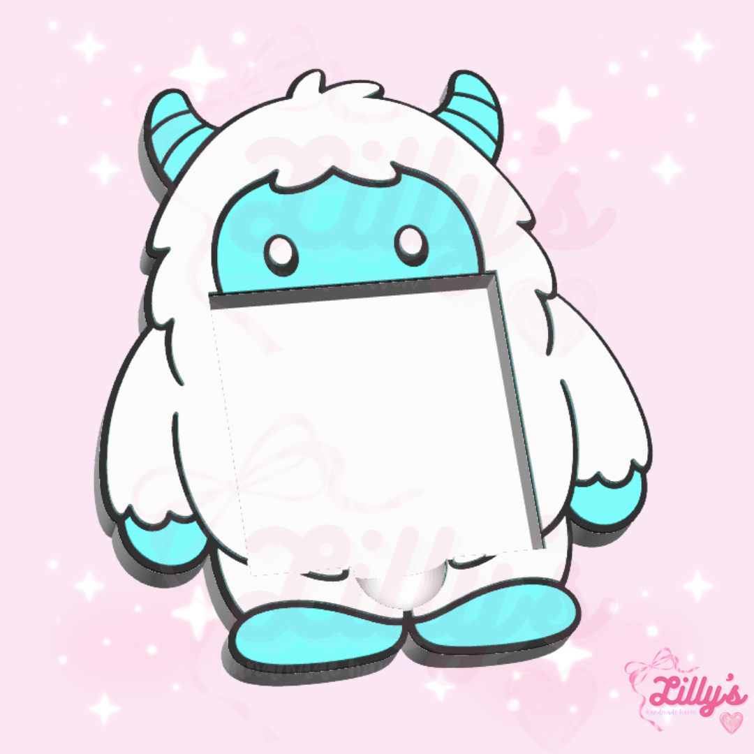 Snow Monster Sticky Note Holder