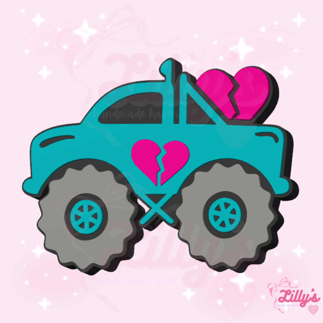 Girl Monster Truck Pen Topper