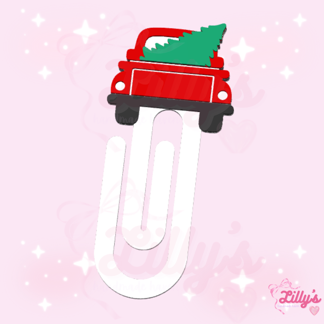 Christmas Tree Truck Jumbo Paper Clip