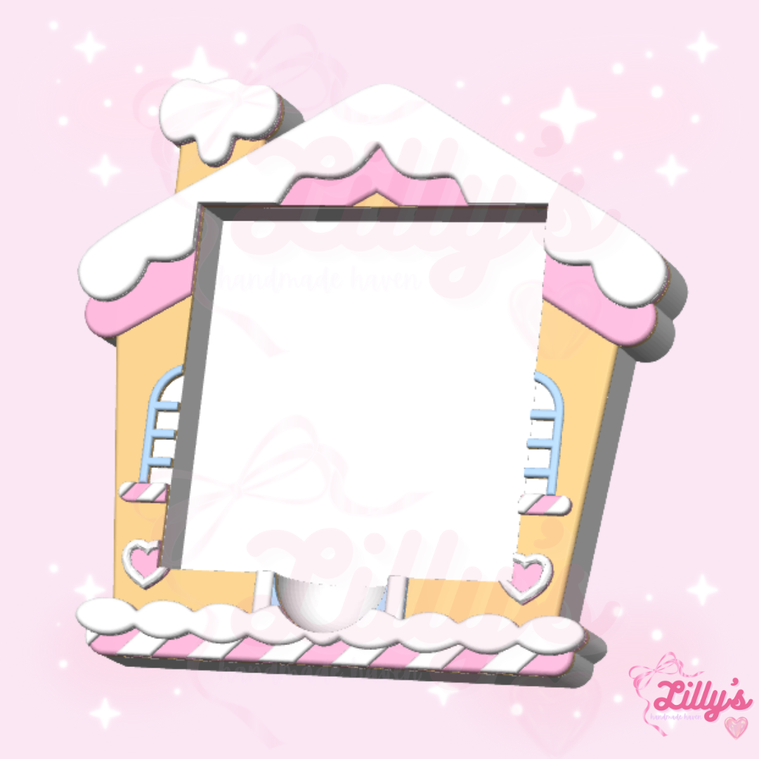 Gingerbread House Sticky Note Holder