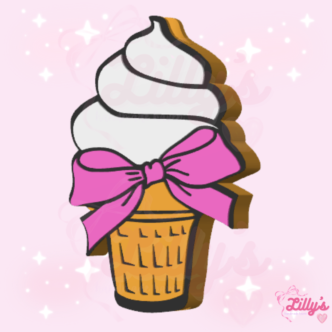 Ice Cream Cone Straw Topper
