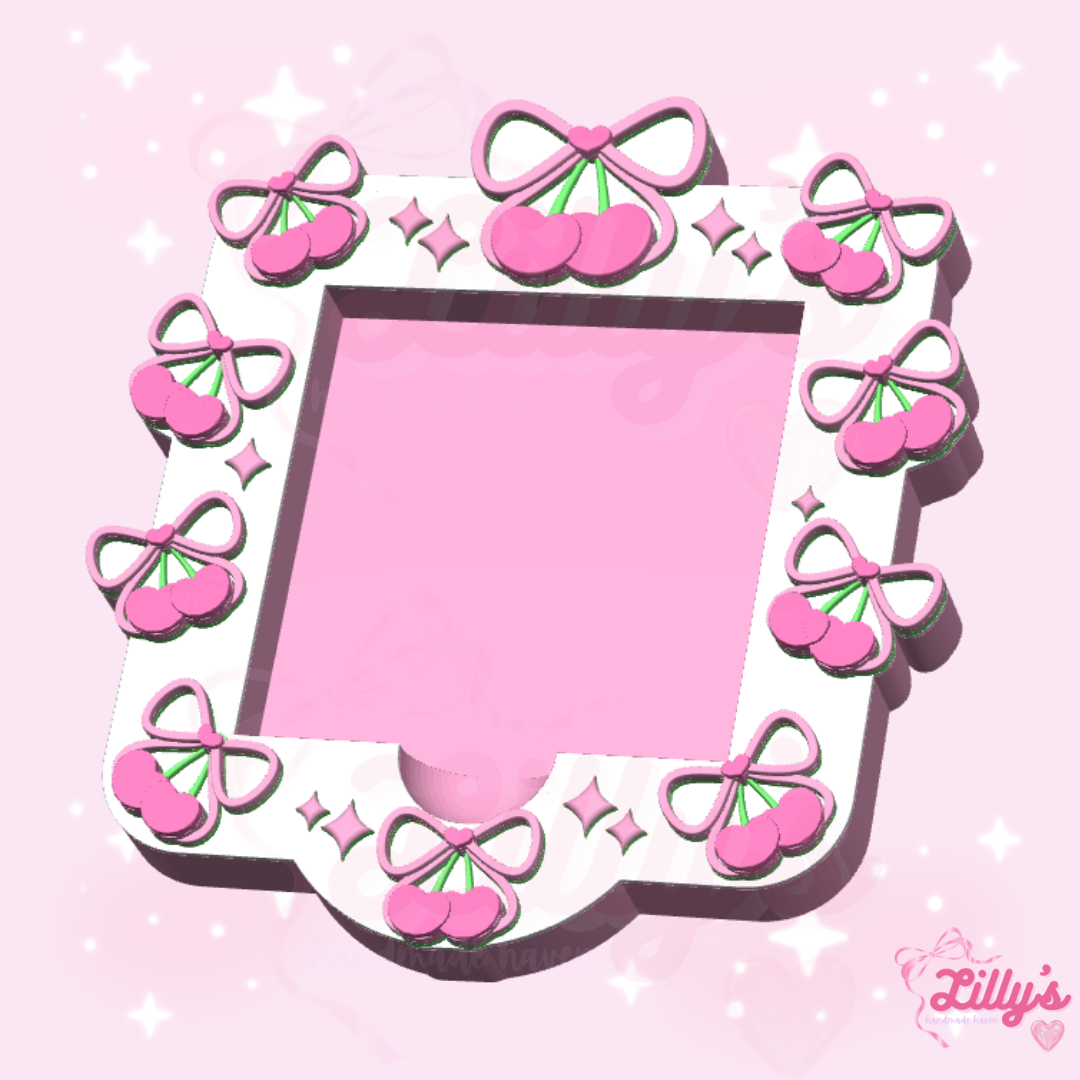 Cherry Coquette Sticky Note Holder