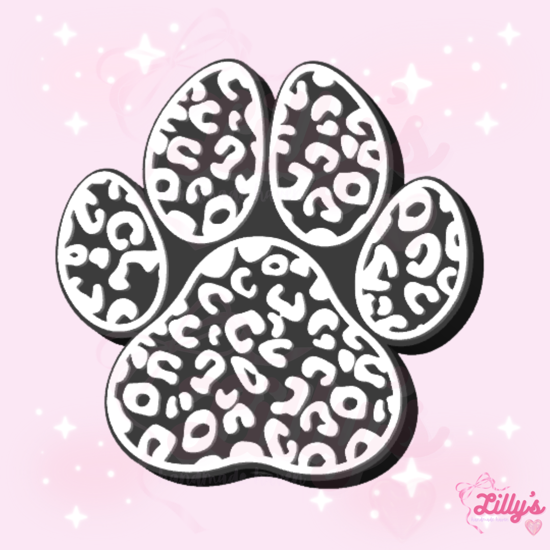 Animal Print Dog Paw Pen Topper