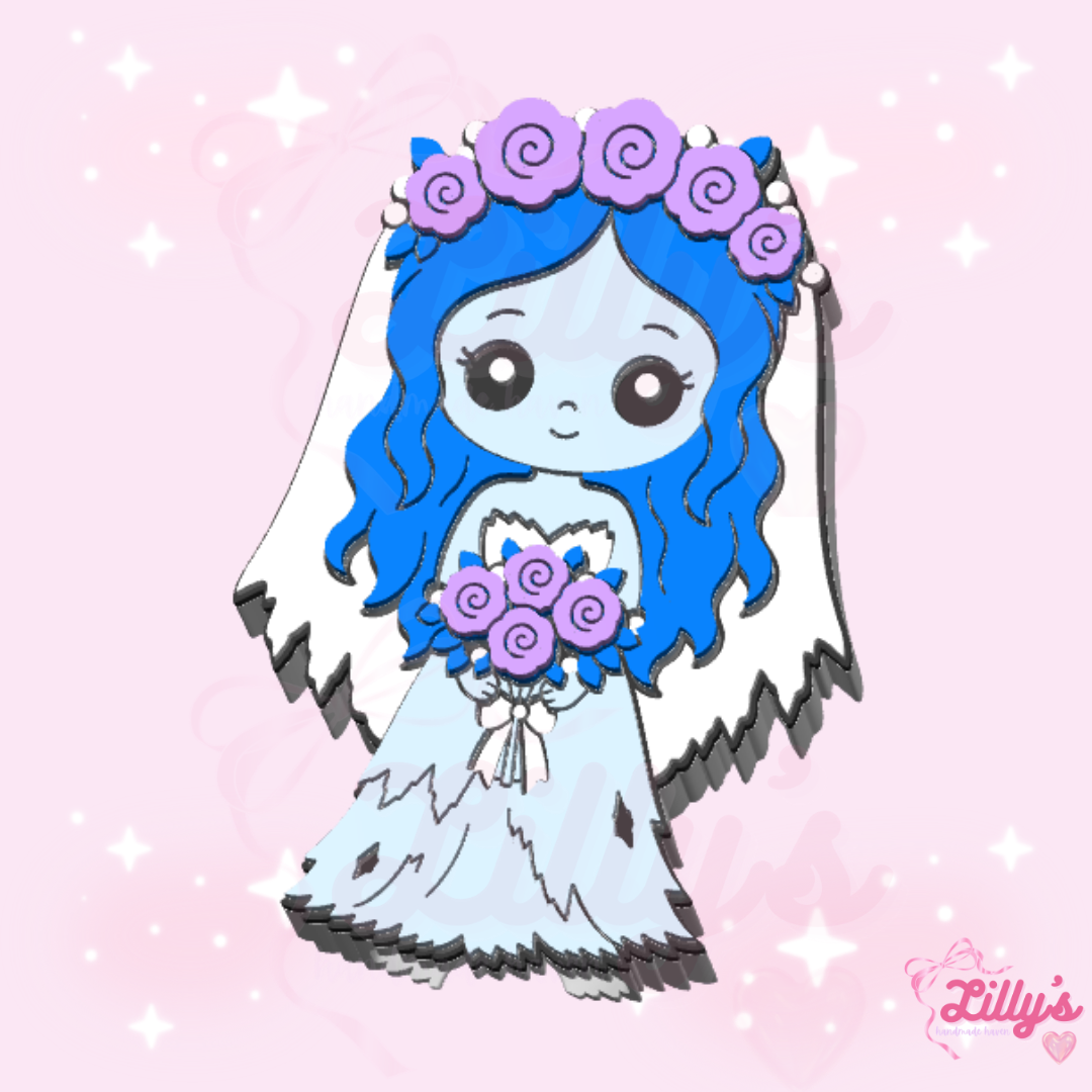 Spooky Bride Can Opener Keychain