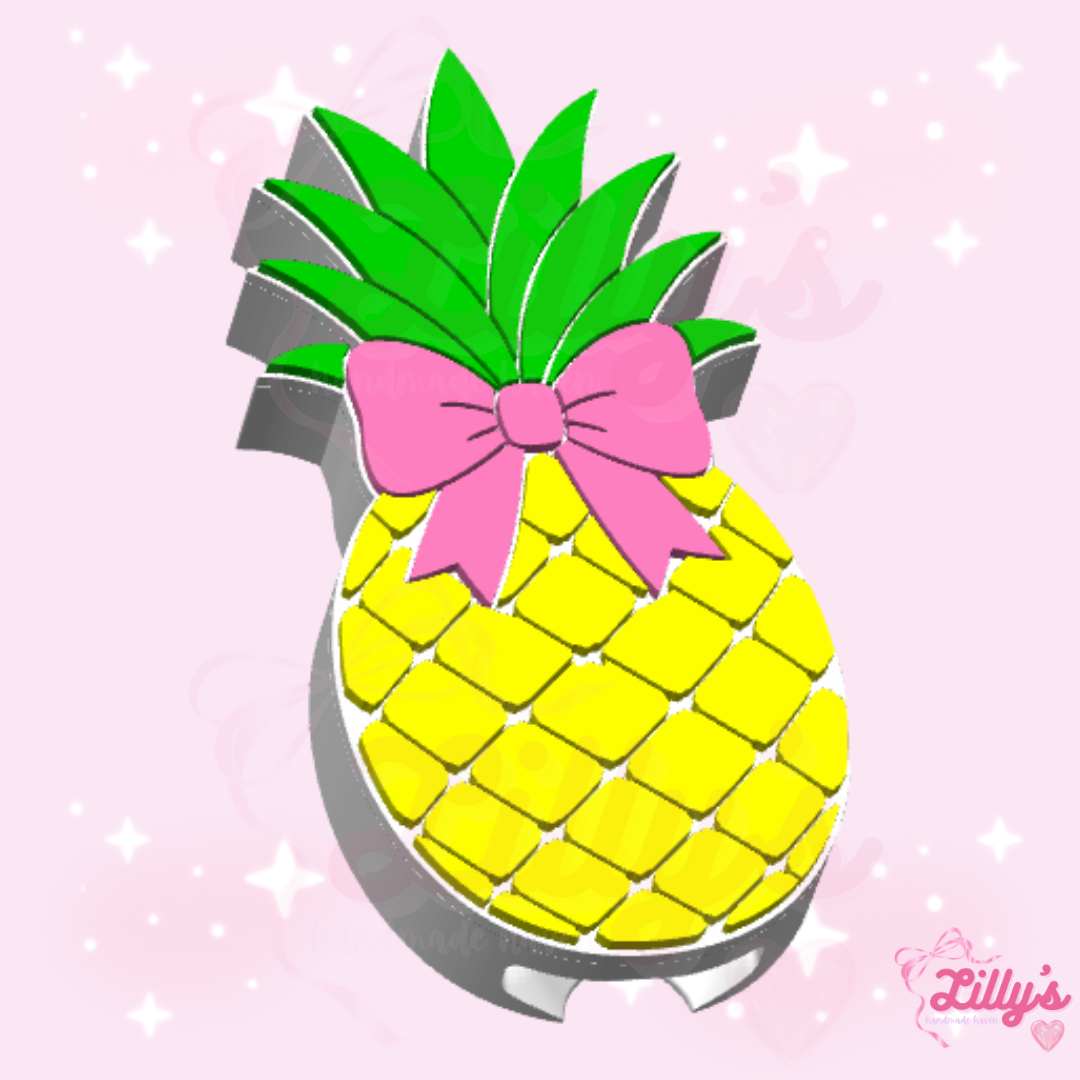 Pineapple Bow Can Opener Keychain
