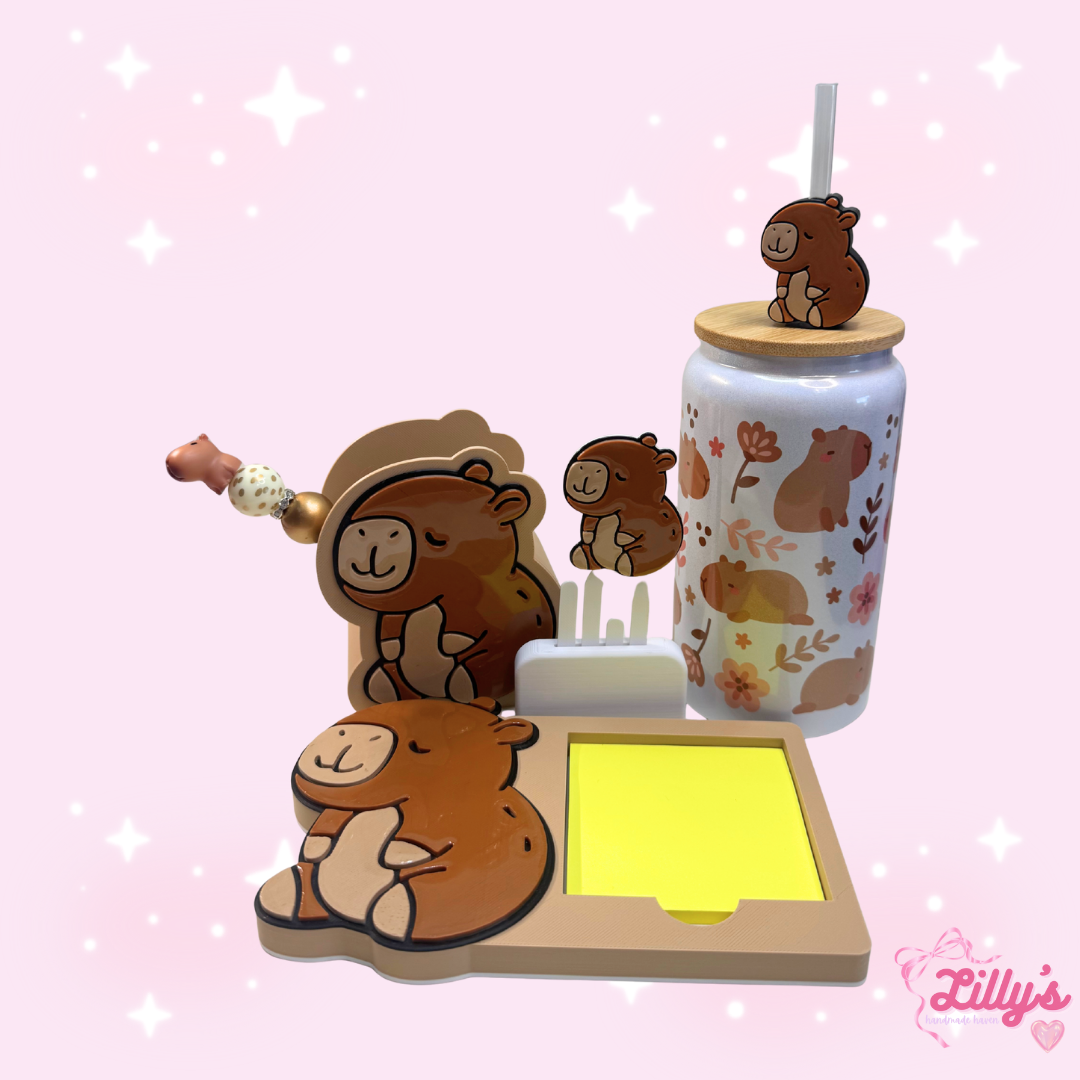 Capybara Cuties – Desk + Tumbler Gift Bundle - Lilly Exclusive