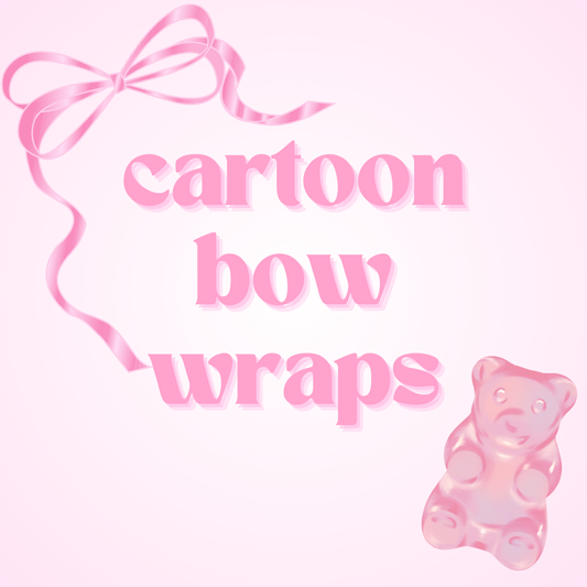 Cartoon Bow Wraps - Not for individual sale