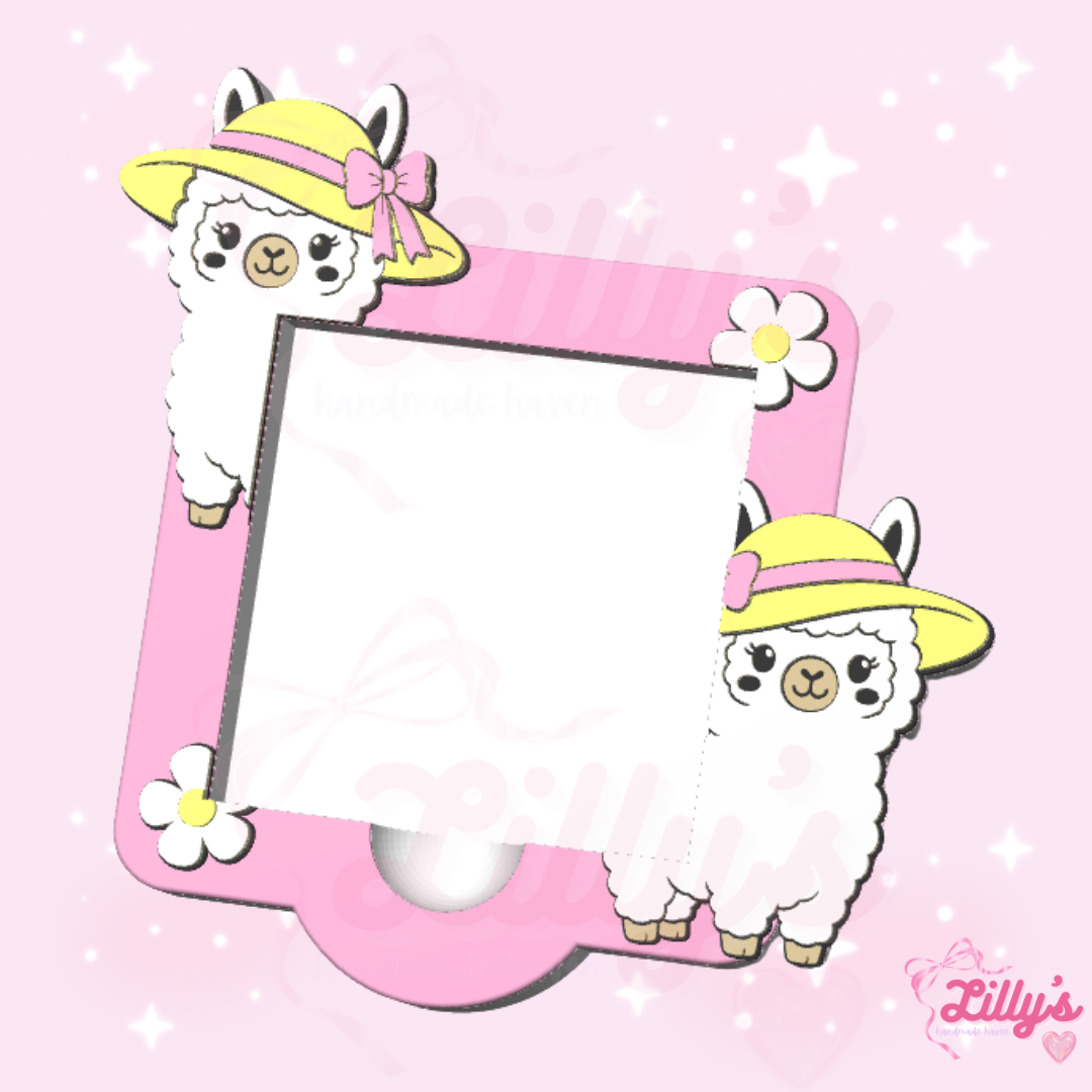 Cute Llama Sticky Note Holder