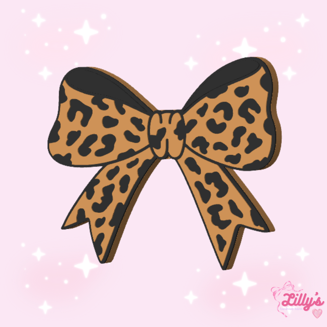 Cheetah Bow Pen Topper