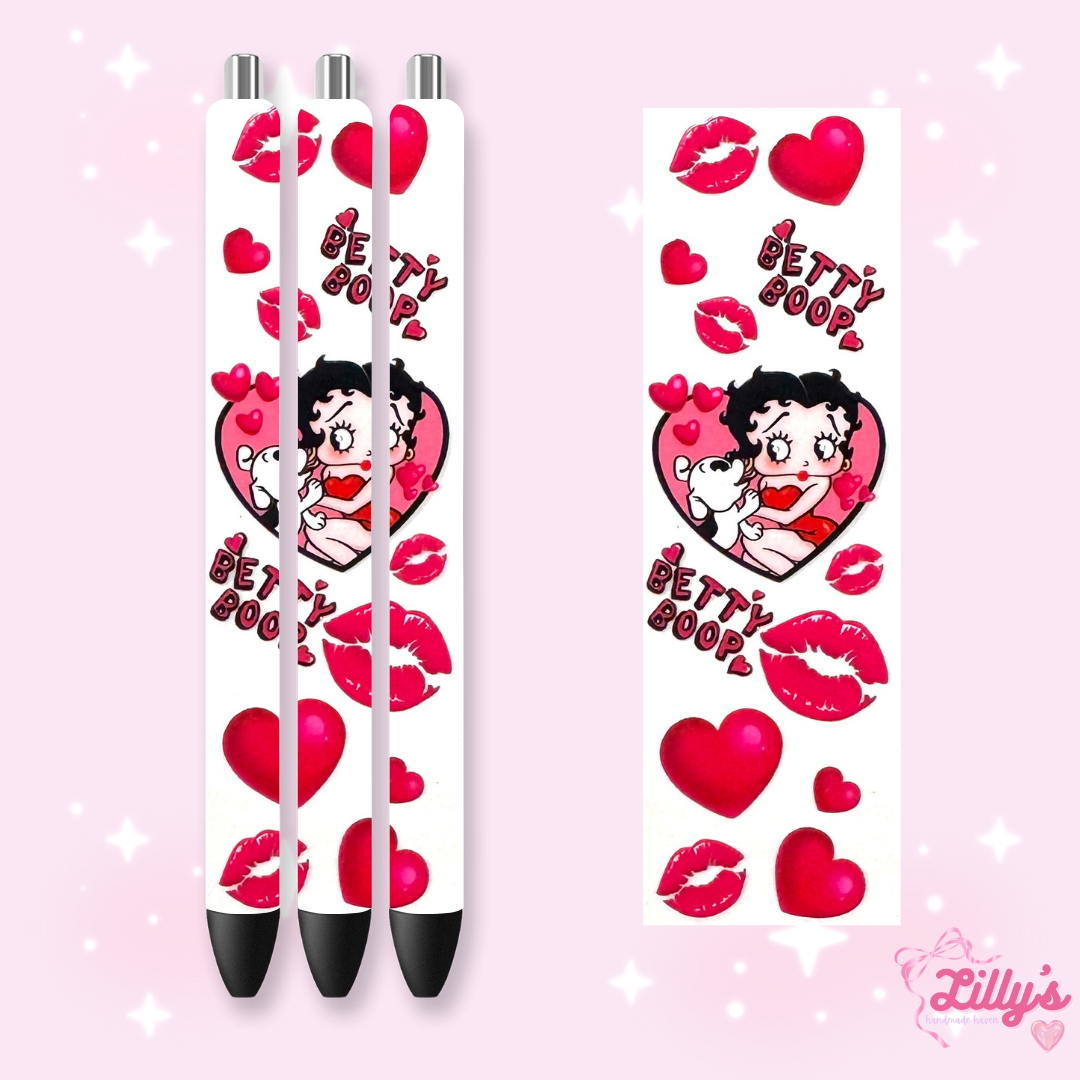 Cartoon & Movie Custom Glitter Resin Pens β Choose Your Wrap & Glitter