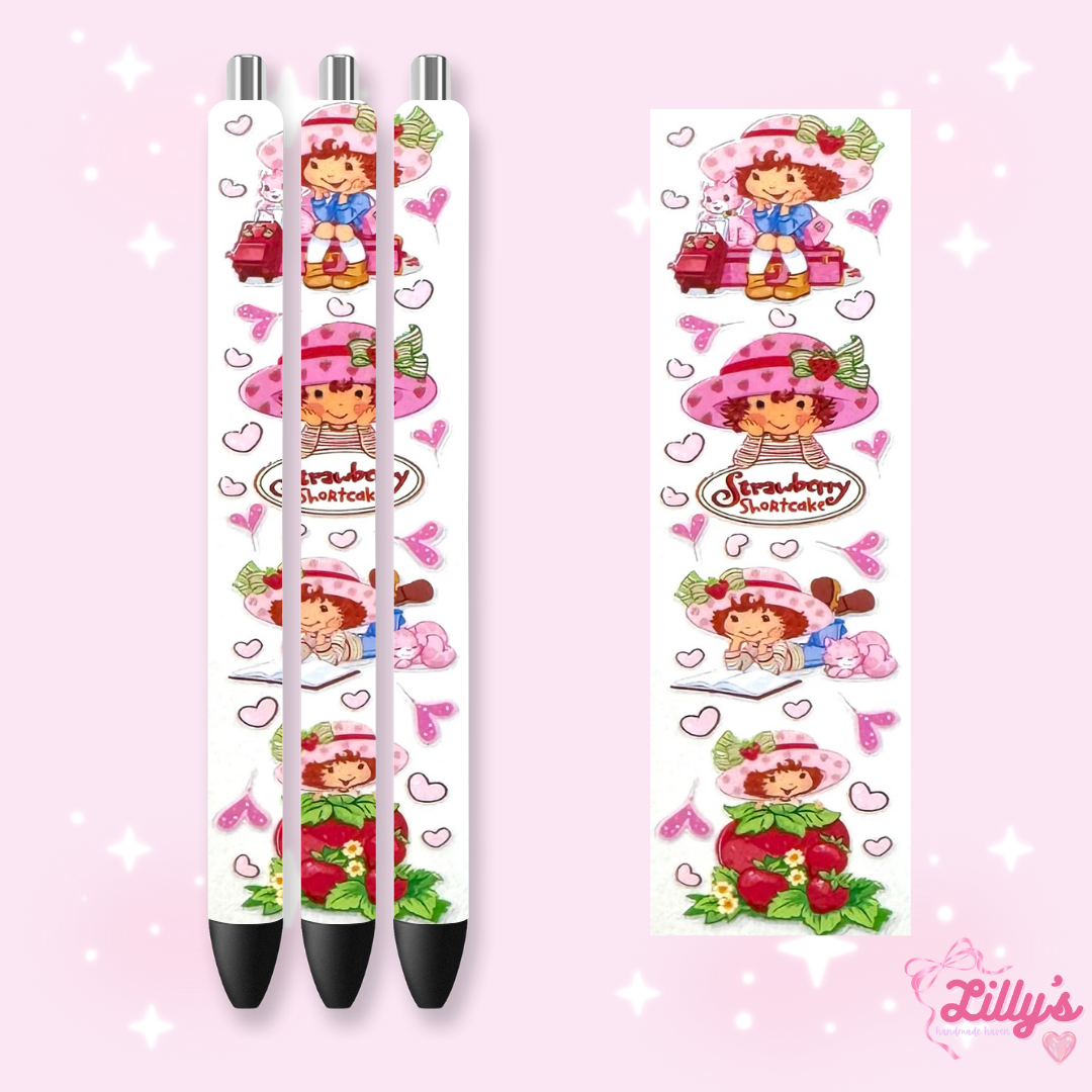 Cartoon & Movie Custom Glitter Resin Pens β Choose Your Wrap & Glitter
