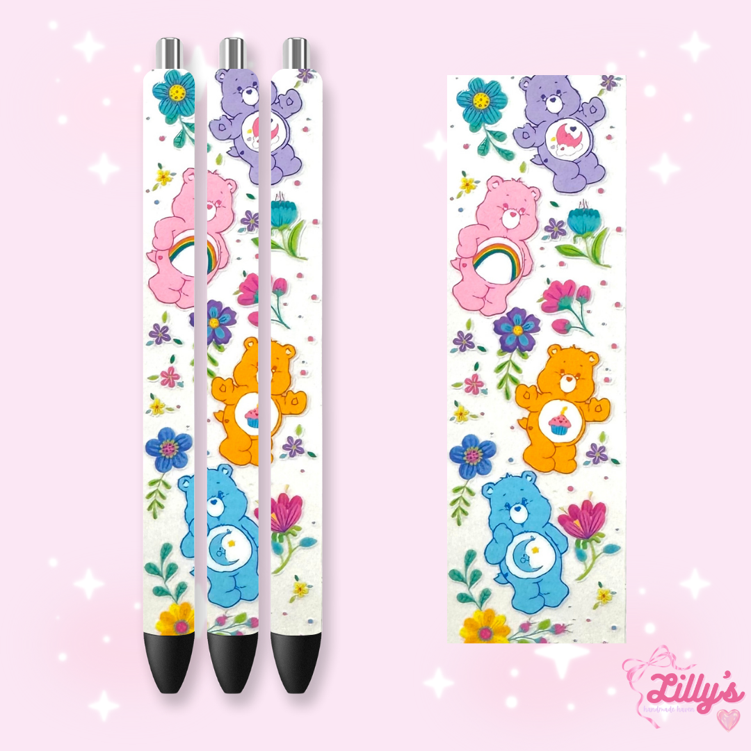 Cartoon & Movie Custom Glitter Resin Pens β Choose Your Wrap & Glitter