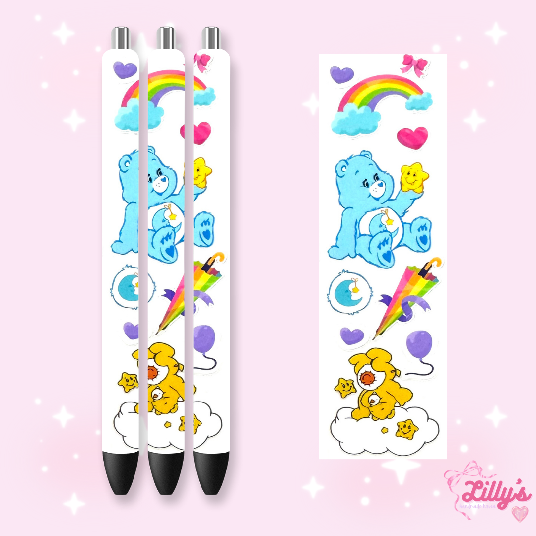 Cartoon & Movie Custom Glitter Resin Pens β Choose Your Wrap & Glitter