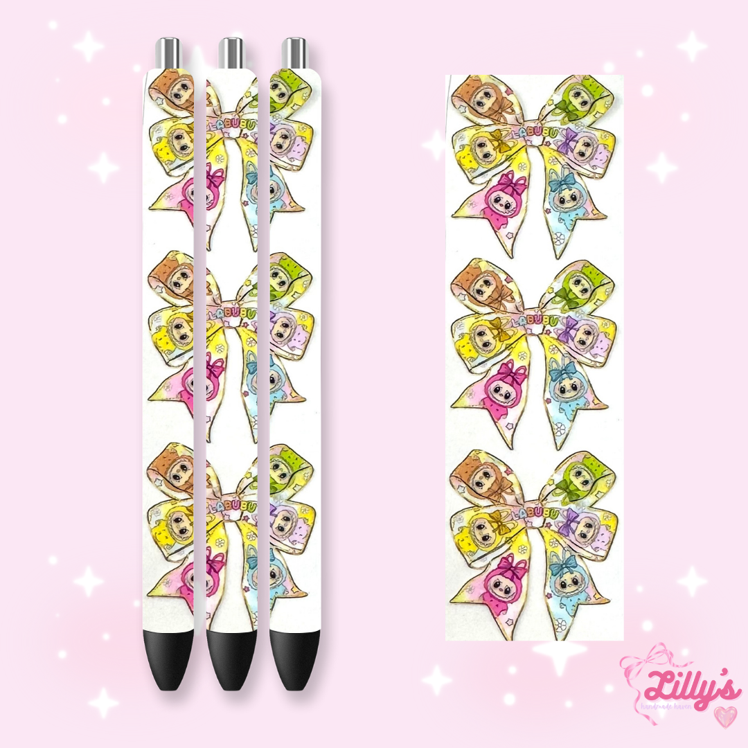 Cartoon & Movie Custom Glitter Resin Pens β Choose Your Wrap & Glitter