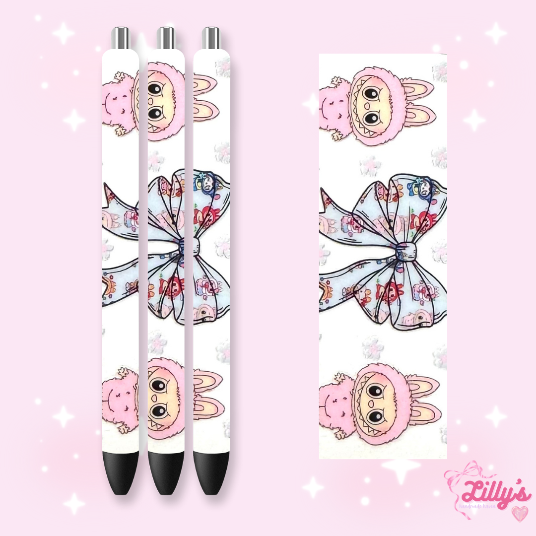 Cartoon & Movie Custom Glitter Resin Pens β Choose Your Wrap & Glitter