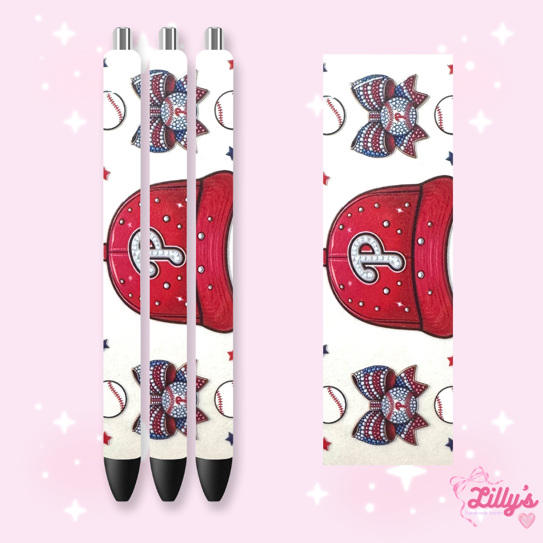 Nurse, Teacher & Sports Custom Glitter Resin Pens β Choose Your Wrap & Glitter