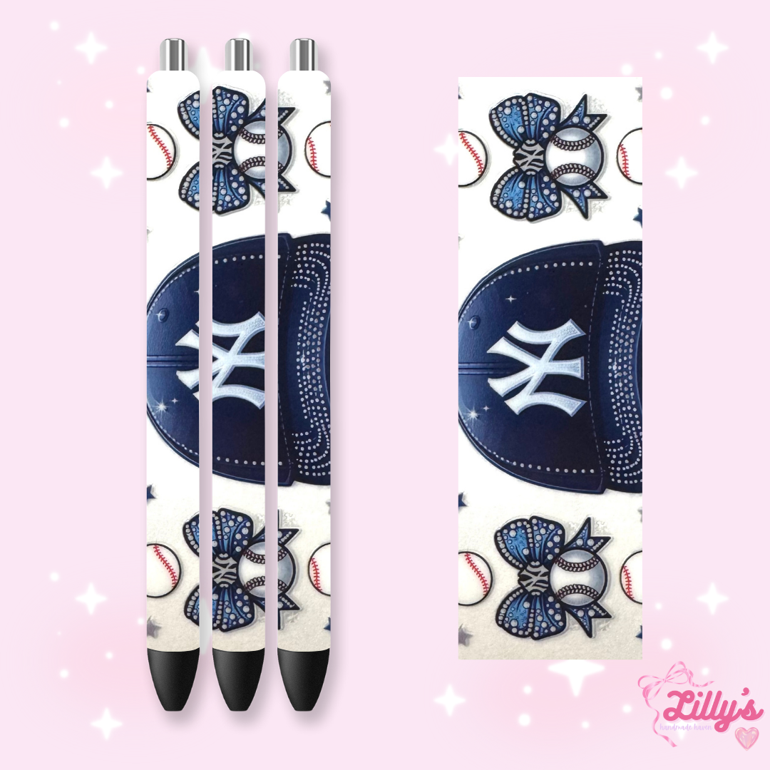 Nurse, Teacher & Sports Custom Glitter Resin Pens β Choose Your Wrap & Glitter