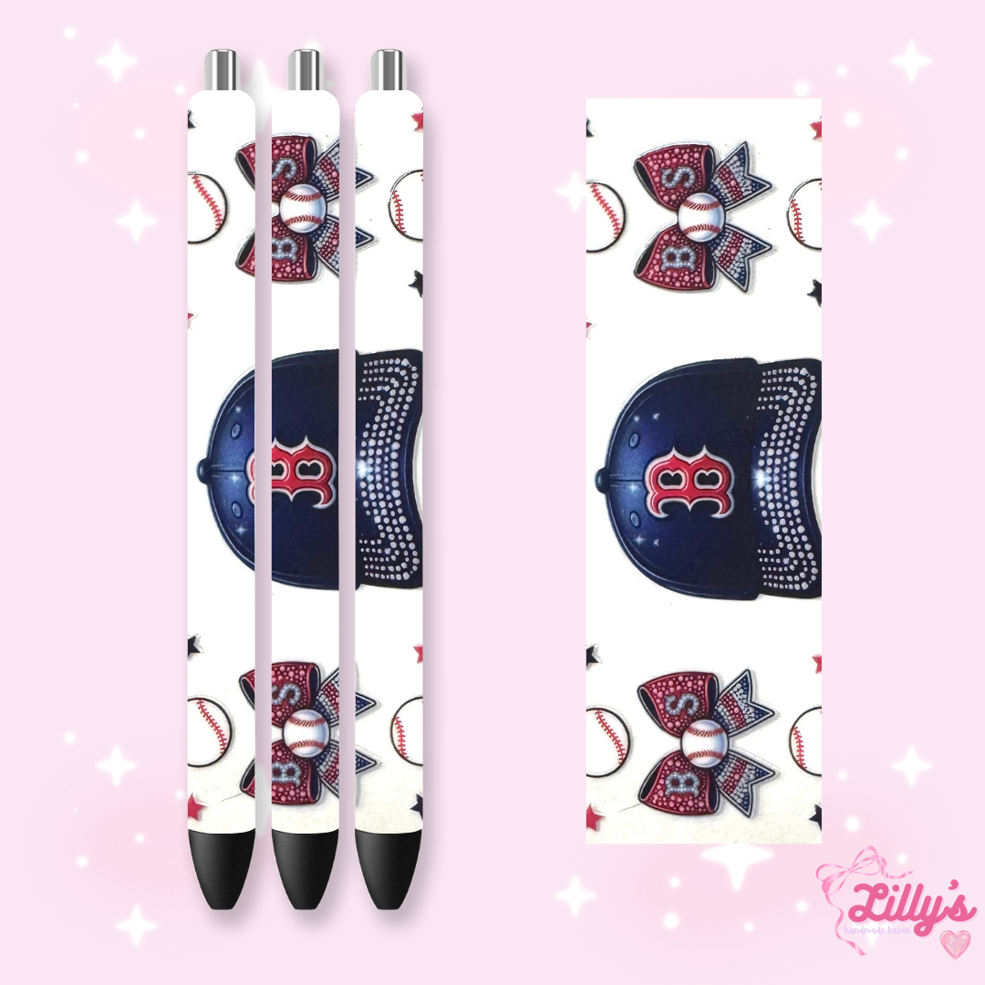 Nurse, Teacher & Sports Custom Glitter Resin Pens β Choose Your Wrap & Glitter