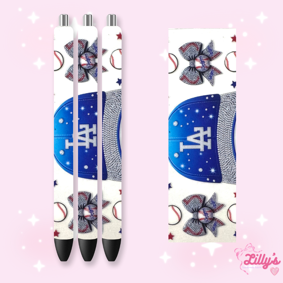 Nurse, Teacher & Sports Custom Glitter Resin Pens β Choose Your Wrap & Glitter