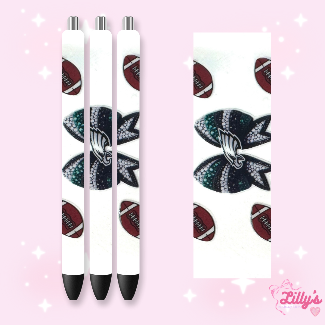 Nurse, Teacher & Sports Custom Glitter Resin Pens β Choose Your Wrap & Glitter