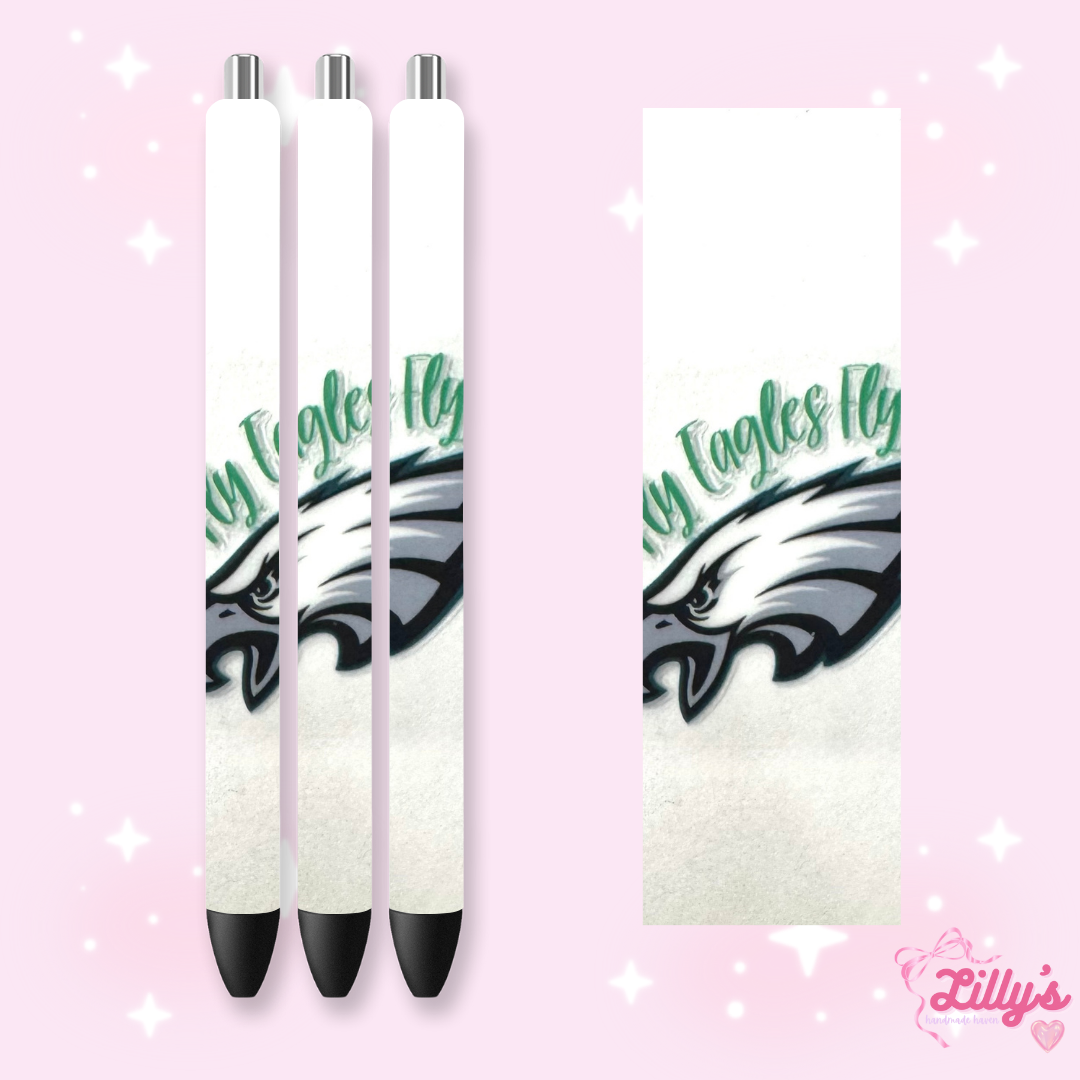 Nurse, Teacher & Sports Custom Glitter Resin Pens β Choose Your Wrap & Glitter