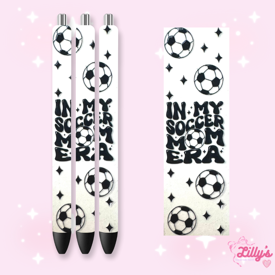 Nurse, Teacher & Sports Custom Glitter Resin Pens β Choose Your Wrap & Glitter