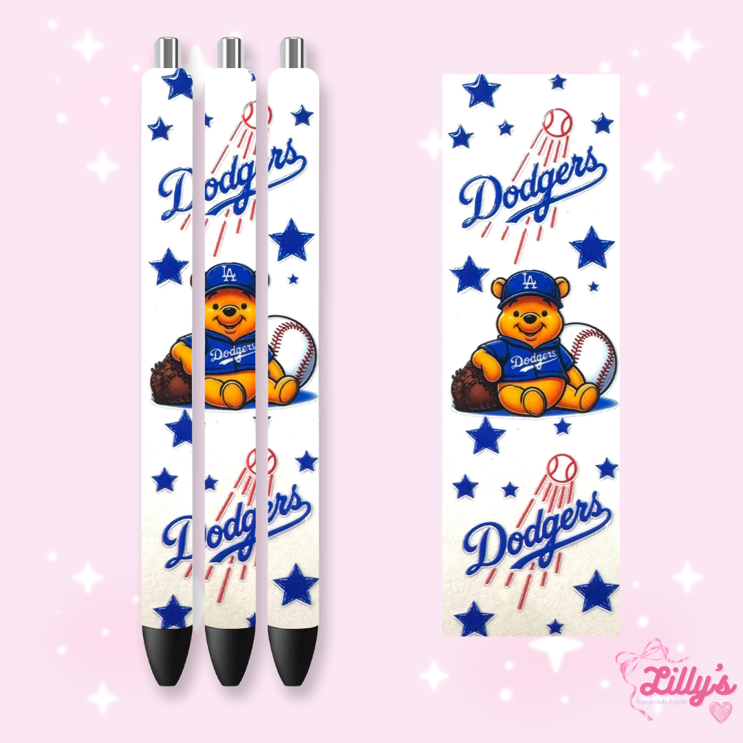Nurse, Teacher & Sports Custom Glitter Resin Pens β Choose Your Wrap & Glitter