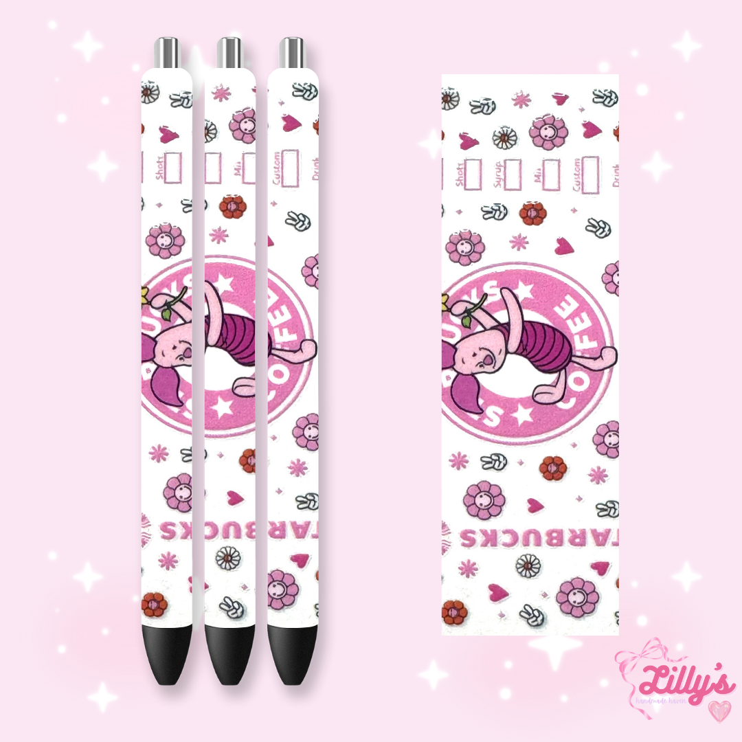 Mouse Theme Park & Princess Custom Glitter Resin Pens β Choose Your Wrap & Glitter