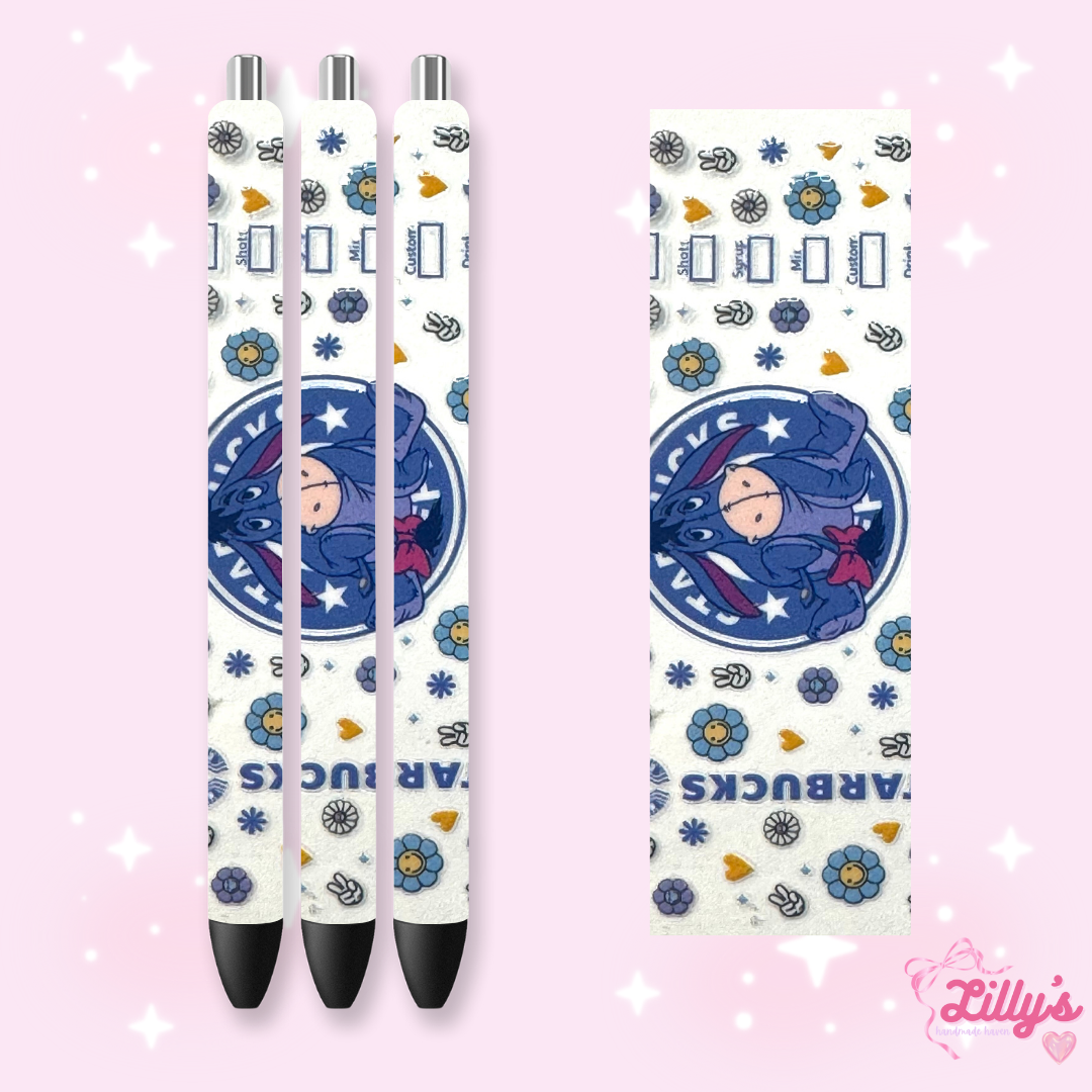 Mouse Theme Park & Princess Custom Glitter Resin Pens β Choose Your Wrap & Glitter