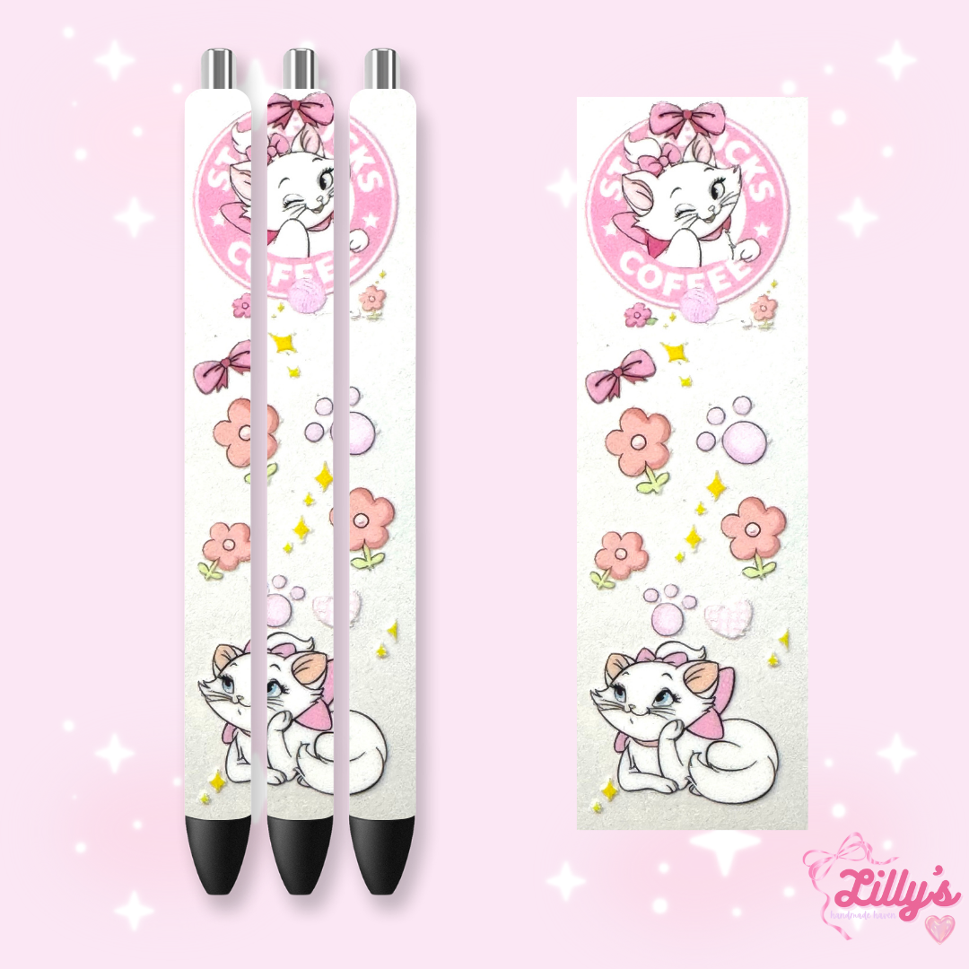 Mouse Theme Park & Princess Custom Glitter Resin Pens β Choose Your Wrap & Glitter